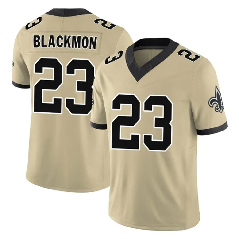 CAdoa NO.Saints #23 Julian Blackmon Player Gold Limited Vapor F.U.S.E. Home Game Stitched Jerseys