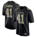 CAdoa NO.Saints #41 Alvin Kamara Player Carbon Black Fashion Game Stitched Jerseys