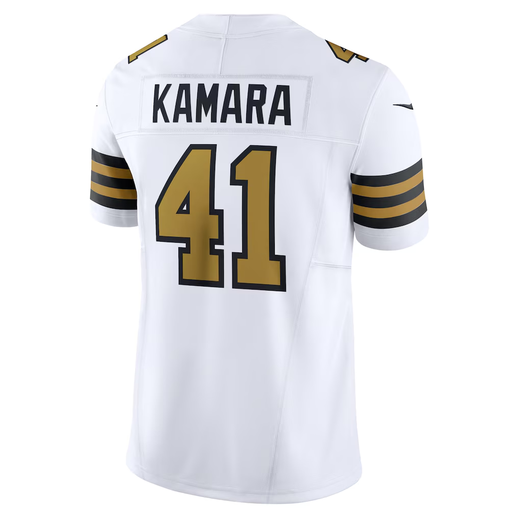 CAdoa NO.Saints #41 Alvin Kamara White Alternate Vapor F.U.S.E. Limited Stitched Jerseys