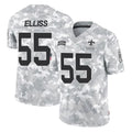 CAdoa NO.Saints #55 Kaden Elliss Player Arctic Camo Salute To Service Limited Game Stitched Jerseys
