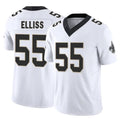 CAdoa NO.Saints #55 Kaden Elliss Player White Limited Vapor F.U.S.E. Home Game Stitched Jerseys