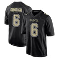 CAdoa NO.Saints #6 Tyler Shough Player Black Carbon Fashion Home Game Stitched Jerseys
