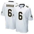 CAdoa NO.Saints #6 Tyler Shough Player White Home Game Stitched Jerseys