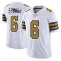 CAdoa NO.Saints #6 Tyler Shough Player White Limited Color Rush Home Game Stitched Jerseys