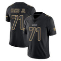CAdoa NO.Saints #71 Kelvin Banks Jr. Player Black Impact Limited Home Game Stitched Jerseys