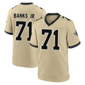CAdoa NO.Saints #71 Kelvin Banks Jr. Player Gold Home Game Stitched Jerseys