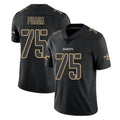 CAdoa NO.Saints #75 Taliese Fuaga Player Black Impact Limited Home Game Stitched Jerseys
