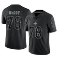 CAdoa NO.Saints #78 Erik McCoy Player Black Limited Reflective Home Game Stitched Jerseys