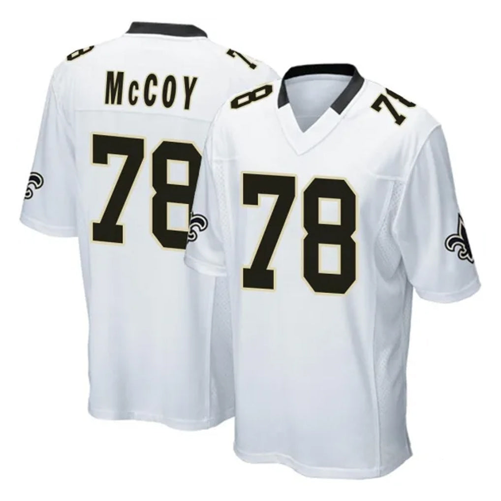 CAdoa NO.Saints #78 Erik McCoy Player White Home Game Stitched Jerseys
