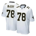 CAdoa NO.Saints #78 Erik McCoy Player White Home Game Stitched Jerseys