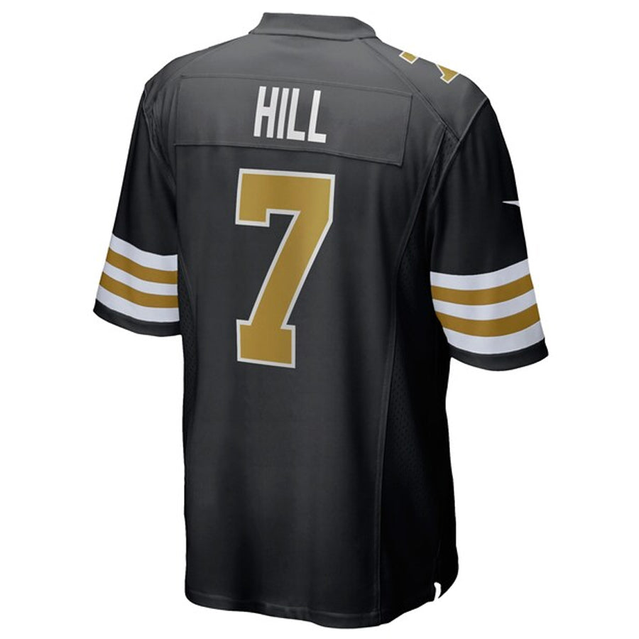 CAdoa NO.Saints #7 Taysom Hill Player Black Alternate Game Stitched Jerseys