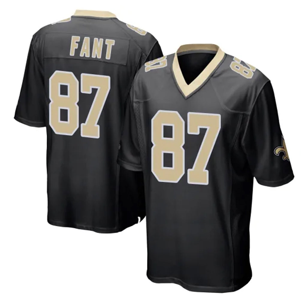 CAdoa NO.Saints #87 Noah Fant Player Black Home Game Stitched Jerseys