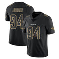 CAdoa NO.Saints #94 Cameron Jordan Player Black Impact Limited Home Game Stitched Jerseys