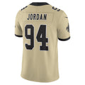 CAdoa NO.Saints #94 Cameron Jordan Player Gold Alternate Vapor F.U.S.E. Limited Stitched Jerseys