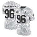 CAdoa NO.Saints #96 Carl Granderson Player Arctic Camo Salute To Service Limited Game Stitched Jerseys