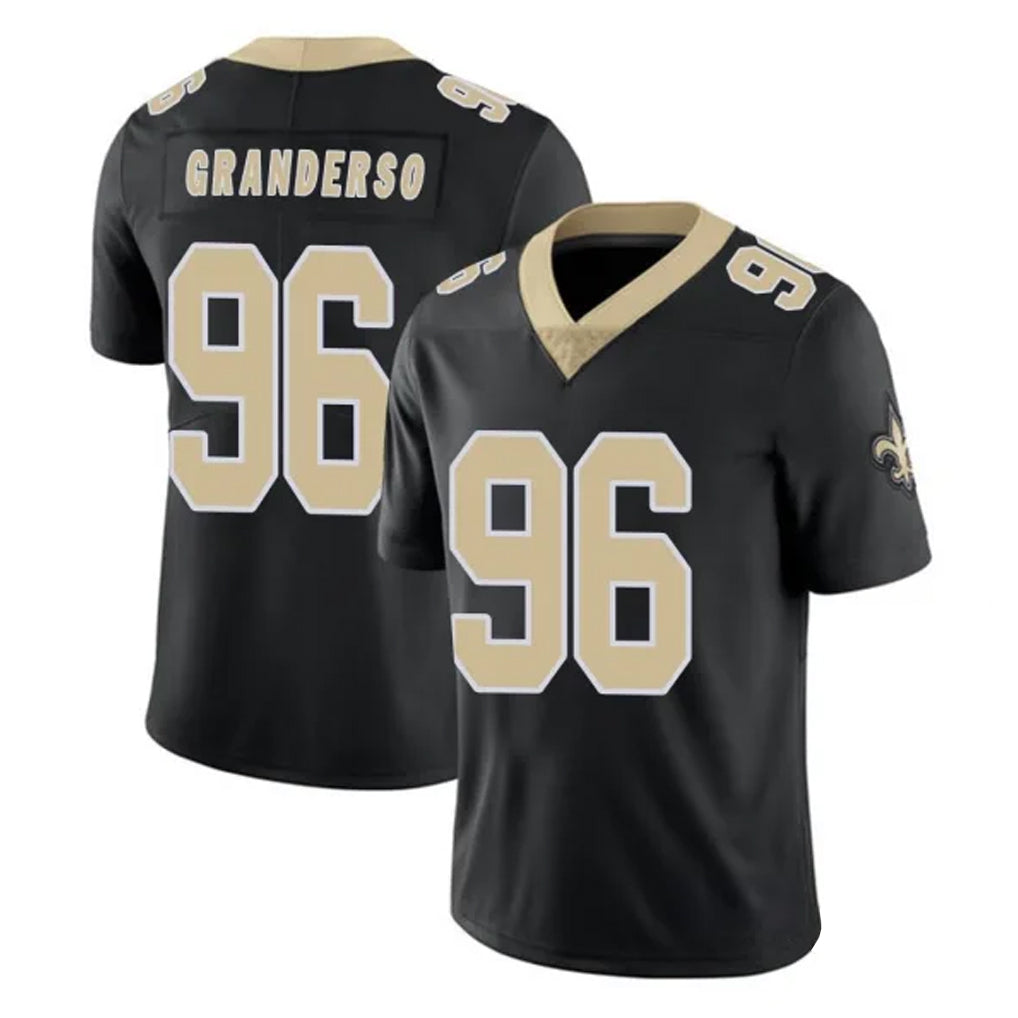 CAdoa NO.Saints #96 Carl Granderson Player Black Limited Vapor Untouchable Home Game Stitched Jerseys