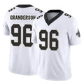 CAdoa NO.Saints #96 Carl Granderson Player White Limited Vapor F.U.S.E. Home Game Stitched Jerseys