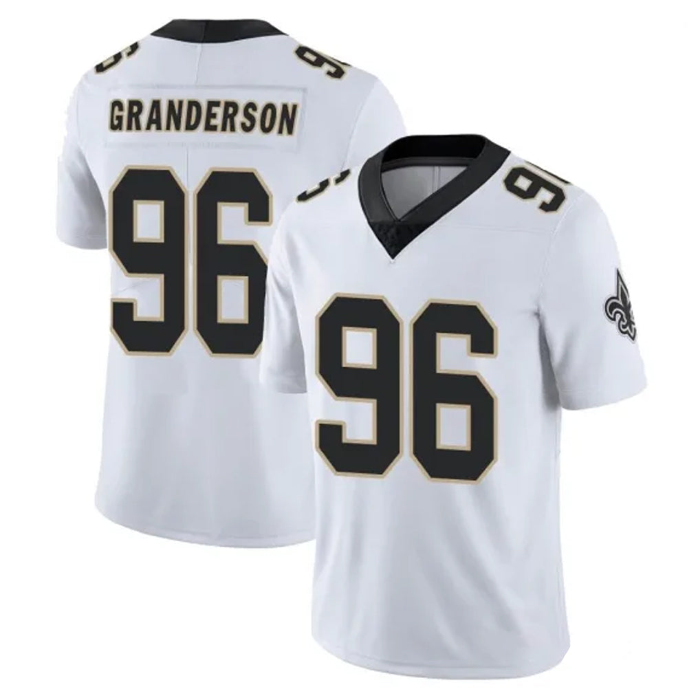 CAdoa NO.Saints #96 Carl Granderson Player White Limited Vapor Untouchable Home Game Stitched Jerseys
