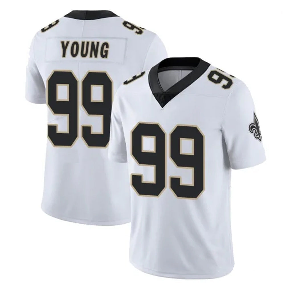 CAdoa NO.Saints #99 Chase Young Player White Limited Vapor Untouchable Home Game Stitched Jerseys