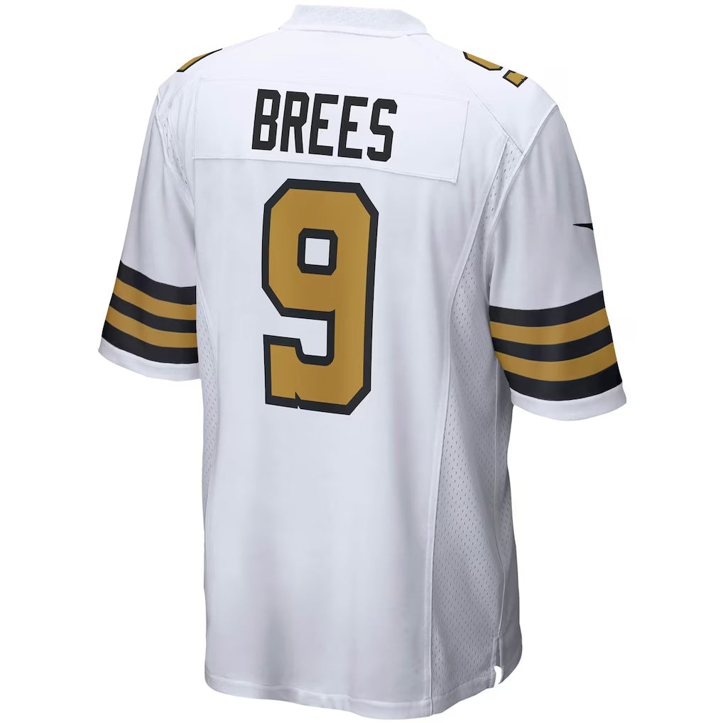 CAdoa NO.Saints #9 Drew Brees White Alternate Game Stitched Jerseys