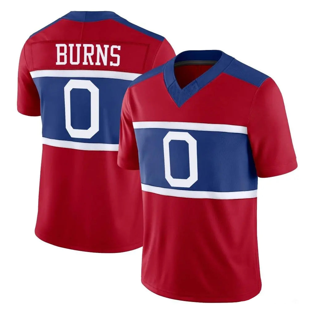 CAdoa NY.Giants #0 Brian Burns Player Red Century Vapor F.U.S.E. Home Game Stitched Jerseys