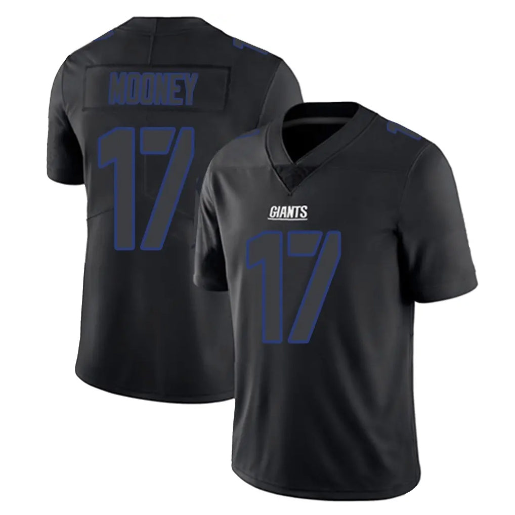 CAdoa NY.Giants #17 Darnell Mooney Player Black Impact Limited Home Game Stitched Jerseys