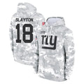 CAdoa NY.Giants #18 Darius Slayton Player Arctic Camo Salute to Service Pullover Hoodies Limited Game Stitched Jerseys