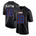 CAdoa NY.Giants #18 Darius Slayton Player Carbon Fashion Limited Home Game Stitched Jerseys
