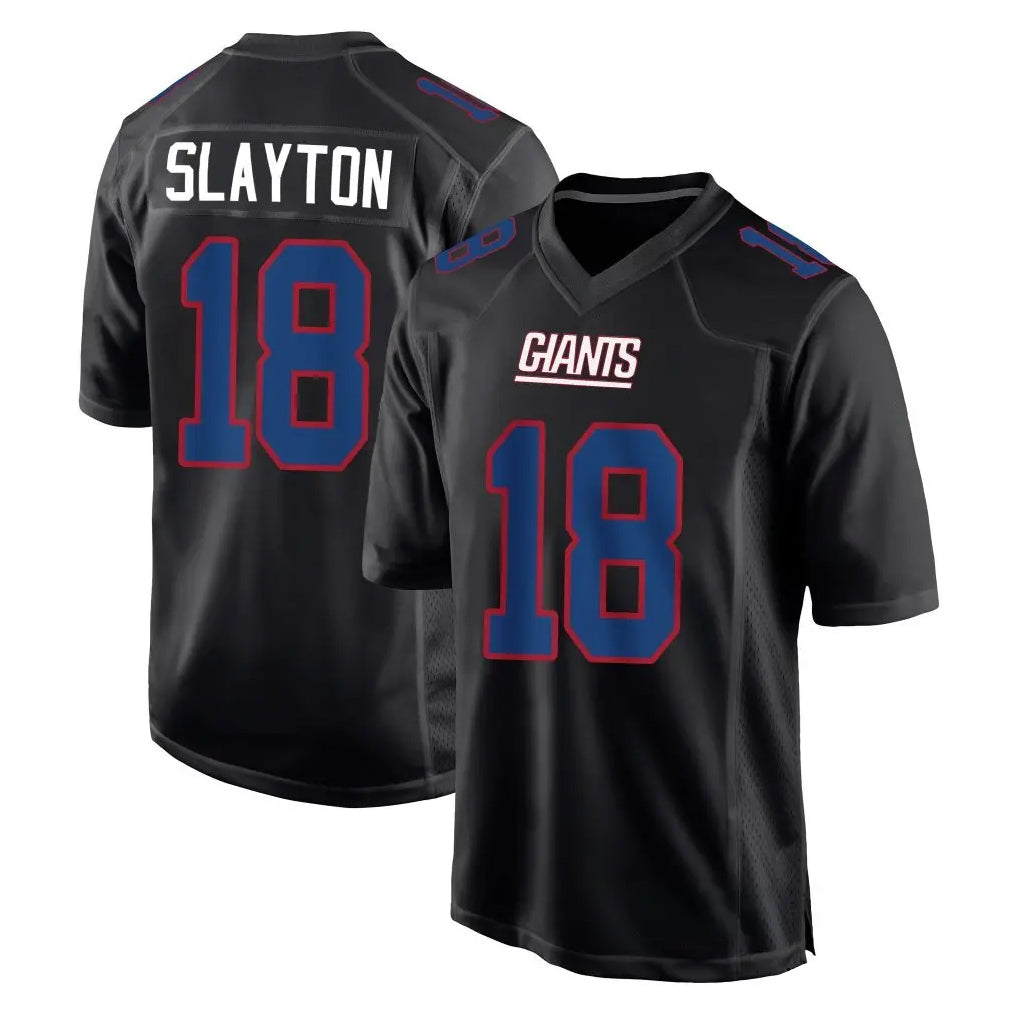 CAdoa NY.Giants #18 Darius Slayton Player Carbon Fashion Limited Home Game Stitched Jerseys