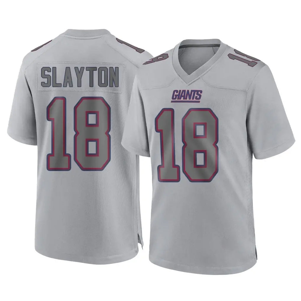 CAdoa NY.Giants #18 Darius Slayton Player Gray Atmosphere Fashion Limited Game Stitched Jerseys
