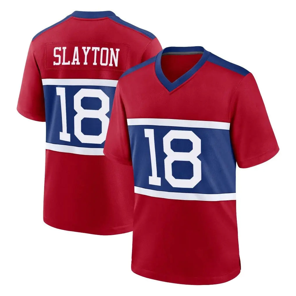 CAdoa NY.Giants #18 Darius Slayton Player Red Century Home Game Stitched Jerseys