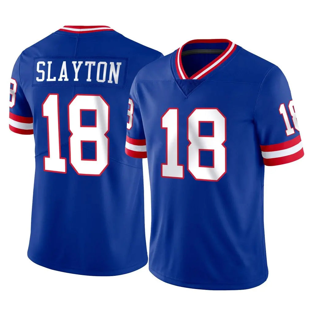 CAdoa NY.Giants #18 Darius Slayton Player Royal Classic Vapor Home Game Stitched Jerseys
