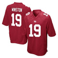 CAdoa NY.Giants #19 Jameis Winston Player Red Home Game Stitched Jerseys