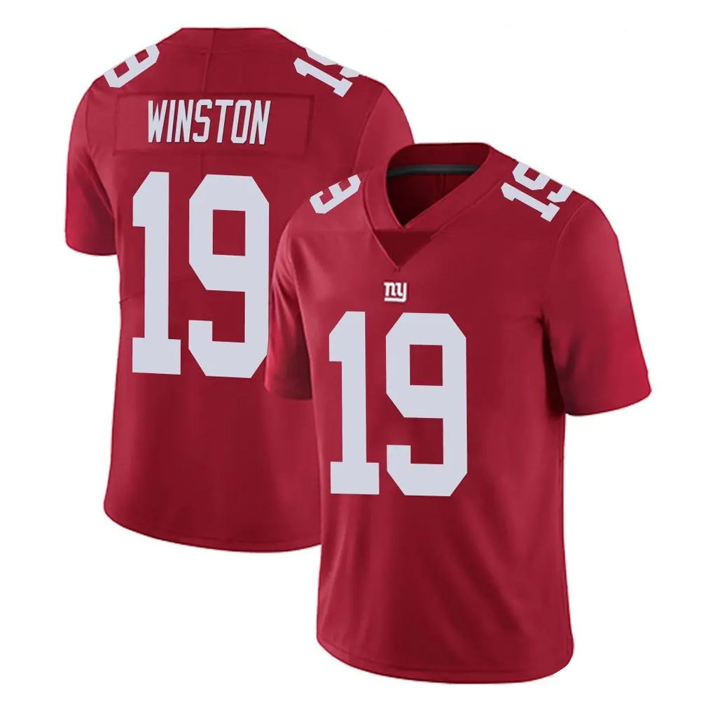 CAdoa NY.Giants #19 Jameis Winston Player Red Limited Vapor Untouchable Home Game Stitched Jerseys