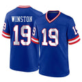 CAdoa NY.Giants #19 Jameis Winston Player Royal Classic Home Game Stitched Jerseys