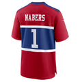 CAdoa NY.Giants #1 Malik Nabers Century Red Alternate Stitched Jerseys
