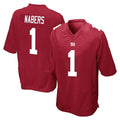 CAdoa NY.Giants #1 Malik Nabers Player Red Home Game Stitched Jerseys