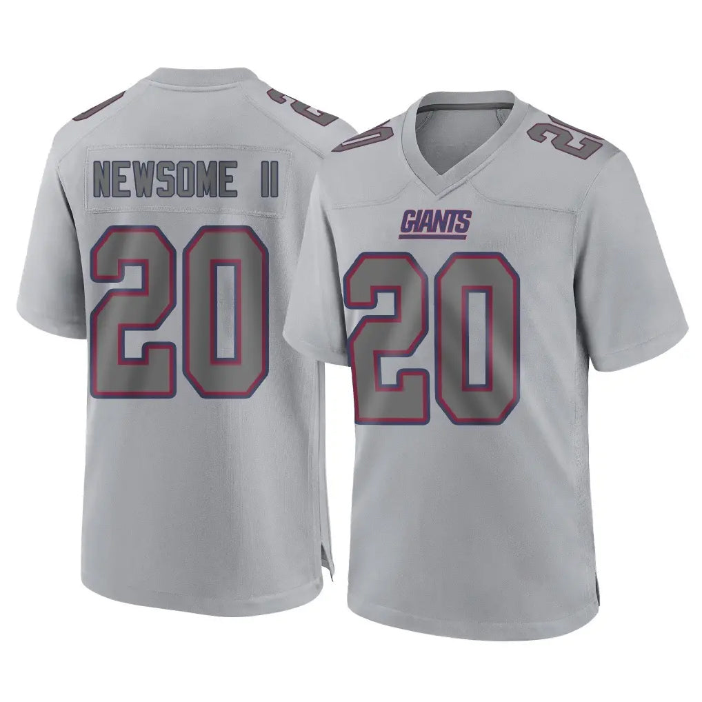 CAdoa NY.Giants #20 Greg Newsome II Player Gray Atmosphere Fashion Limited Game Stitched Jerseys