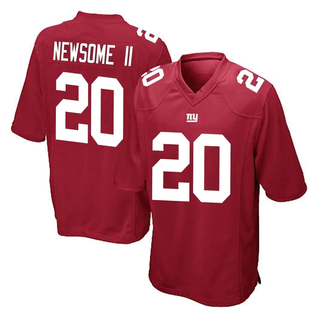 CAdoa NY.Giants #20 Greg Newsome II Player Red Home Game Stitched Jerseys