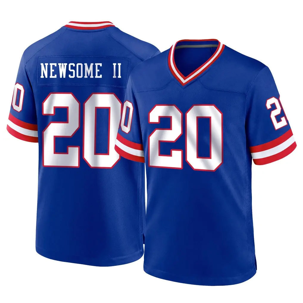 CAdoa NY.Giants #20 Greg Newsome II Player Royal Classic Home Game Stitched Jerseys