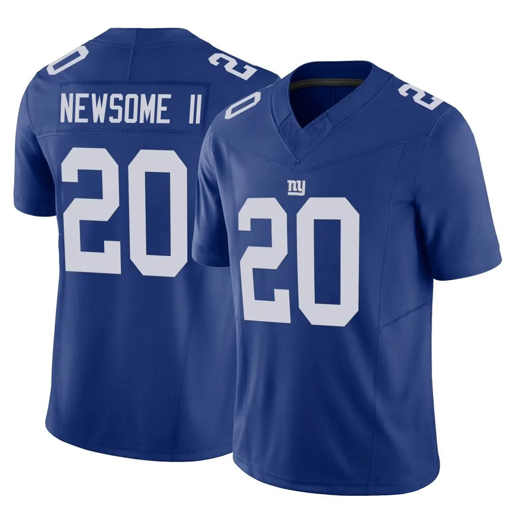 CAdoa NY.Giants #20 Greg Newsome II Player Royal Limited Vapor F.U.S.E. Home Game Stitched Jerseys