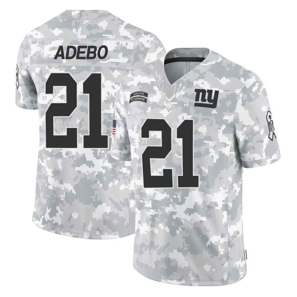 CAdoa NY.Giants #21 Paulson Adebo Player Arctic Camo Salute To Service Limited Game Stitched Jerseys