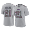 CAdoa NY.Giants #21 Paulson Adebo Player Gray Atmosphere Fashion Limited Game Stitched Jerseys