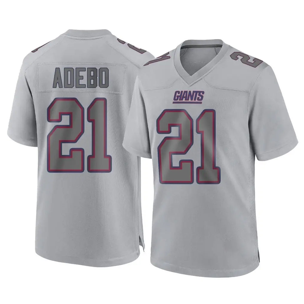 CAdoa NY.Giants #21 Paulson Adebo Player Gray Atmosphere Fashion Limited Game Stitched Jerseys