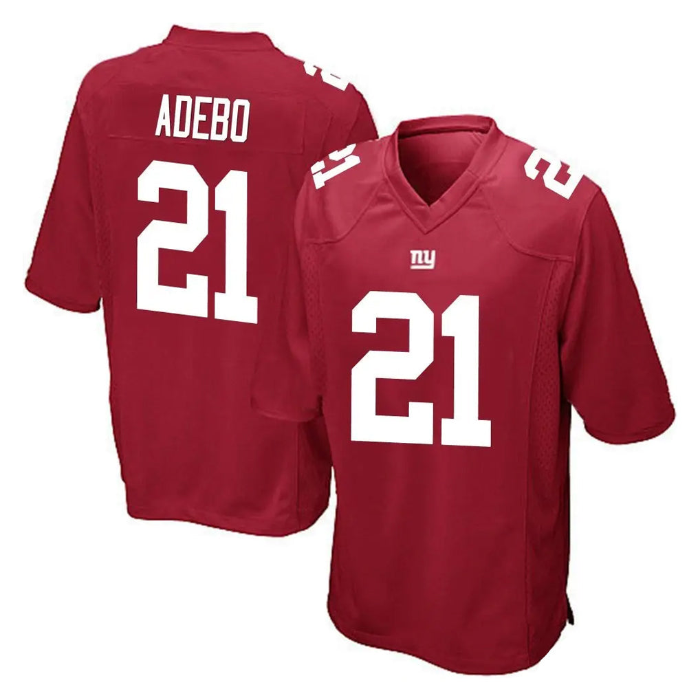 CAdoa NY.Giants #21 Paulson Adebo Player Red Home Game Stitched Jerseys