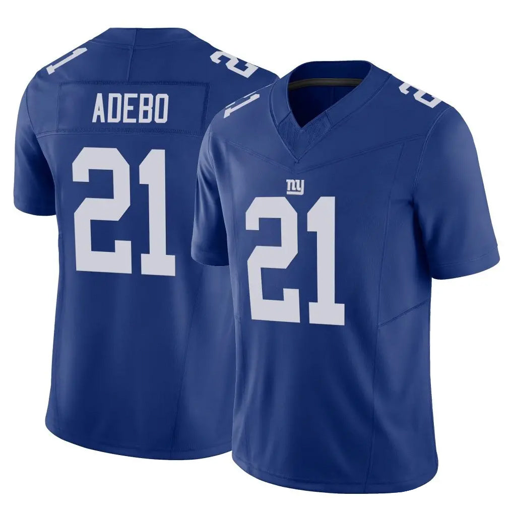 CAdoa NY.Giants #21 Paulson Adebo Player Royal Limited Vapor F.U.S.E. Home Game Stitched Jerseys