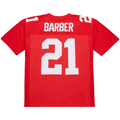 CAdoa NY.Giants #21 Tiki Barber Mitchell & Ness Red 2004 Legacy Replica Stitched Puhic Jersey