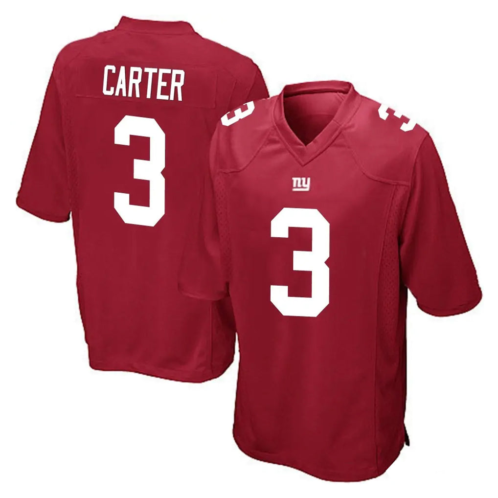CAdoa NY.Giants #3 Abdul Carter Player Red Home Game Stitched Jerseys
