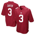 CAdoa NY.Giants #3 Abdul Carter Player Red Home Game Stitched Jerseys