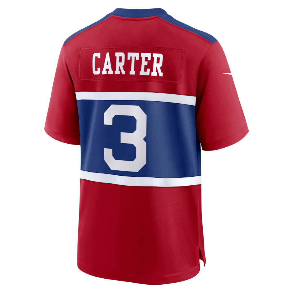 CAdoa NY.Giants #3 Abdul Carter Red Alternate Game Stitched Jerseys